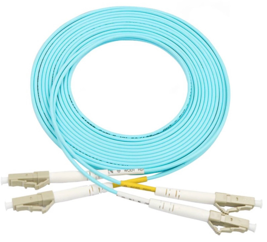 lc lc επιδιορθώστε το σκοινί OM3/OM4 3Meter 10 πολλαπλού τρόπου διπλό PVC LSZH Gigabit