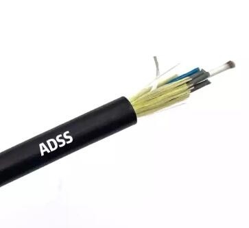 Αδιάβροχο καλώδιο οπτικών ινών Adss 48 96 Core Aerial Single Mode 100/200/300m Span