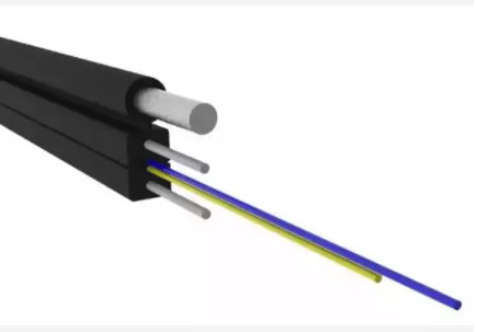 Καλώδιο οπτικών ινών εξωτερικού χώρου 1/2/4 Core G657A 2km Multimode FTTH Drop Cable GJYXCH