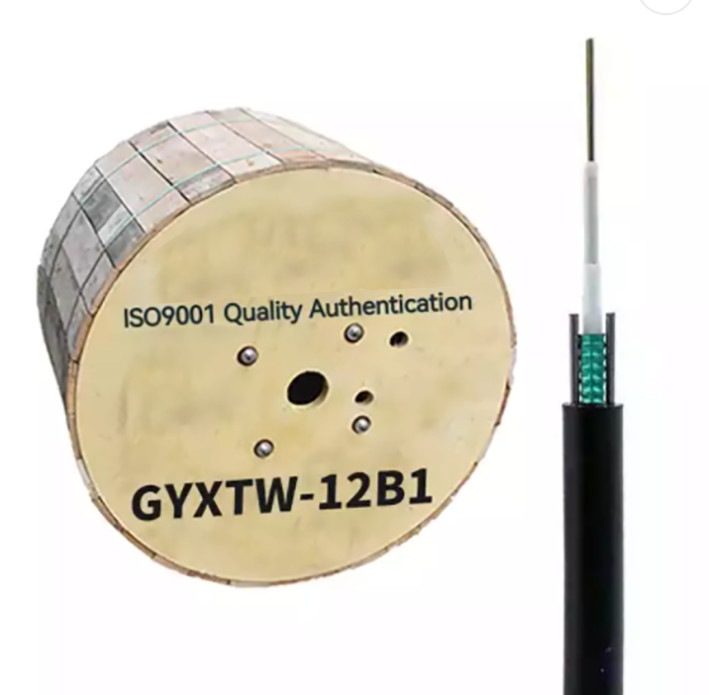 12 Καλώδιο οπτικών ινών κεραίας ινών GYXTW G652D / SM 1500N για τηλεπικοινωνιακή επικοινωνία