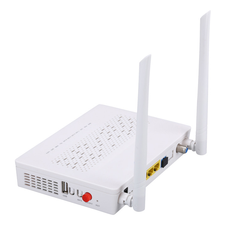 Συχνότητα 2.4G κέρδους τρόπου 5DBI ΔΟΧΕΊΩΝ CATV 2T2R TX 1310nm RX 1490nm FTTH ONU ONT 3FE 1GE WIFI