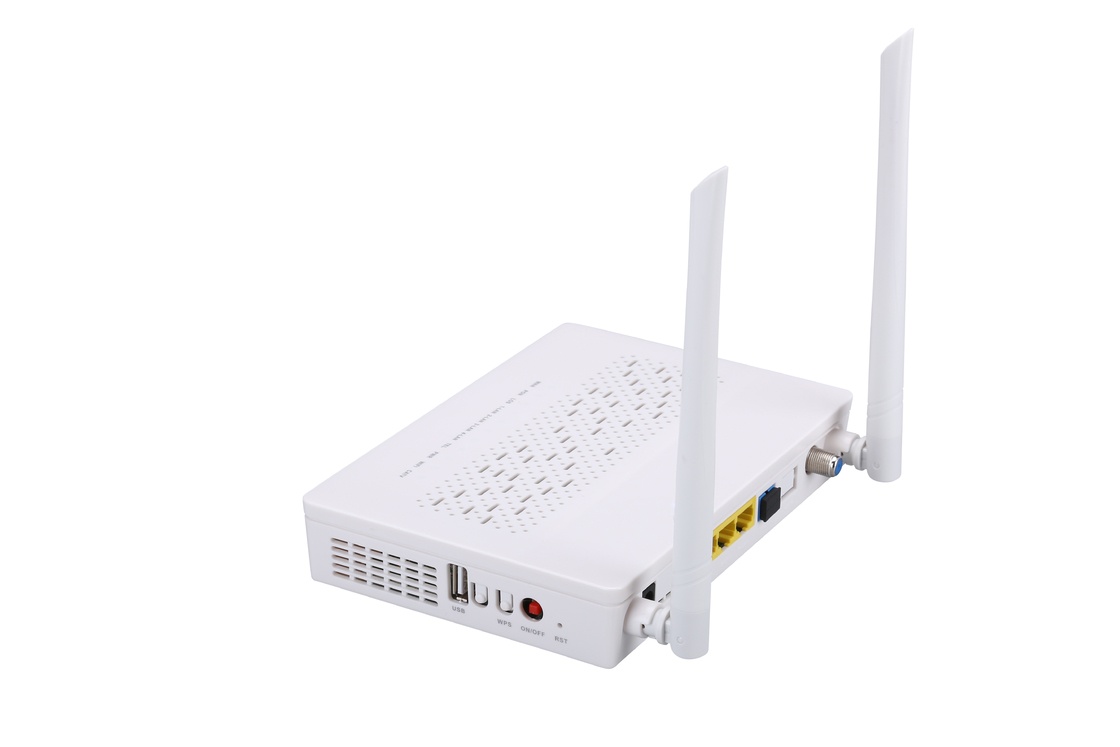 Συχνότητα 2.4G κέρδους τρόπου 5DBI ΔΟΧΕΊΩΝ CATV 2T2R TX 1310nm RX 1490nm FTTH ONU ONT 3FE 1GE WIFI