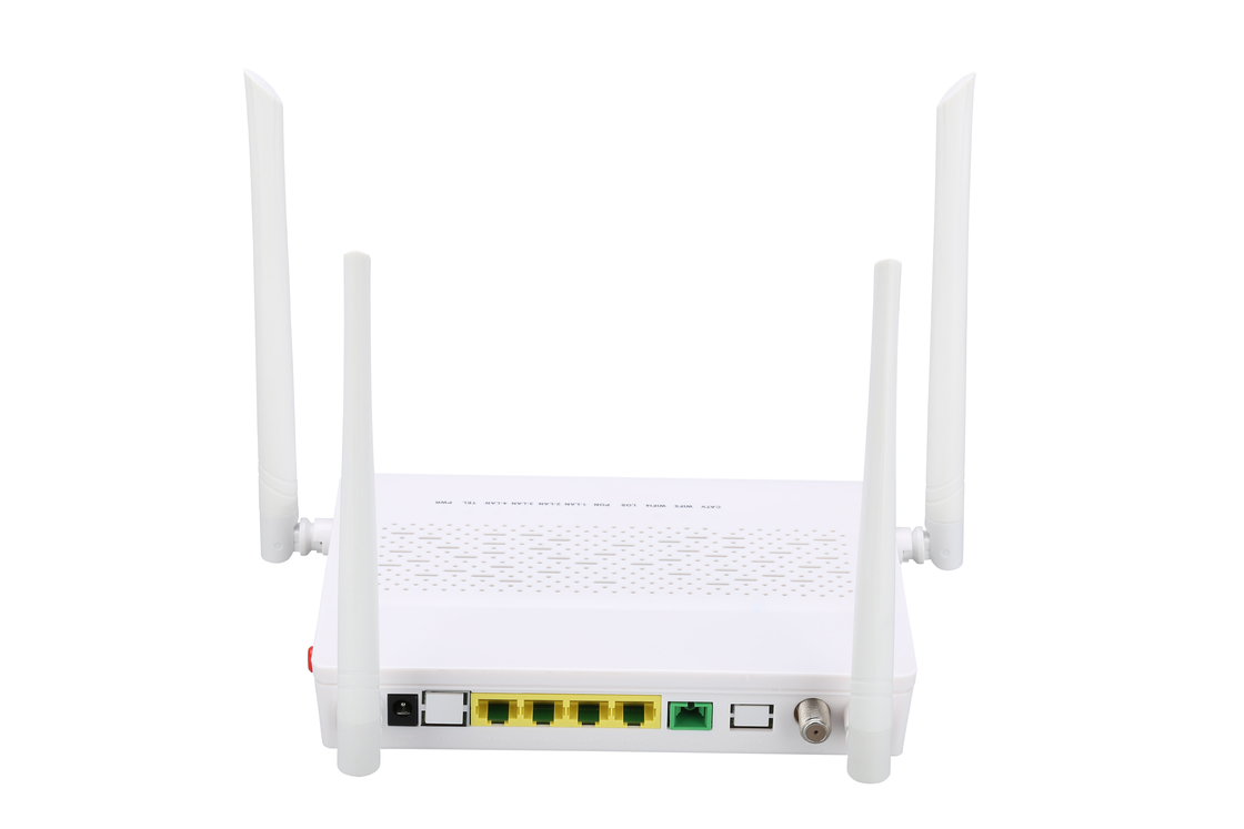 4GE 2.4G/5G WIFI ΔΟΧΕΊΩΝ CATV GPON ONU διαποδιαμορφωτών ενιαία ίνα τρόπου Sc ενιαία