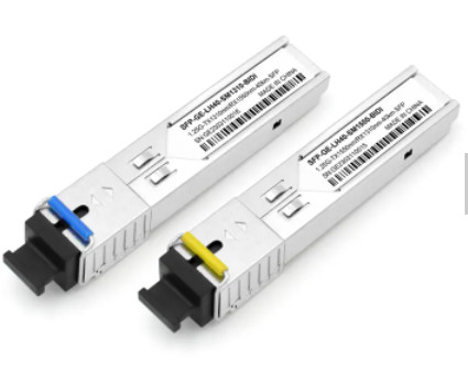 Πομποδέκτης οπτικών ινών SFP - διπλός 850nm/1310nm/1550nm μονοκατευθυντικός 1310nm/1490nm/1550nm DDM LC/SC cOem συνδετήρων