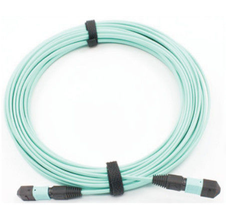 12 πρωτόκολλα Aqua POLB CATV οπτικών ινών MPO OM3 40Gbps πυρήνων