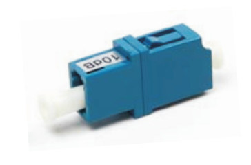 fiber optic  LC Single Mode 10dB  Attenuator Local Area Networks application Wavelength 1260 to 1620nm  blue color