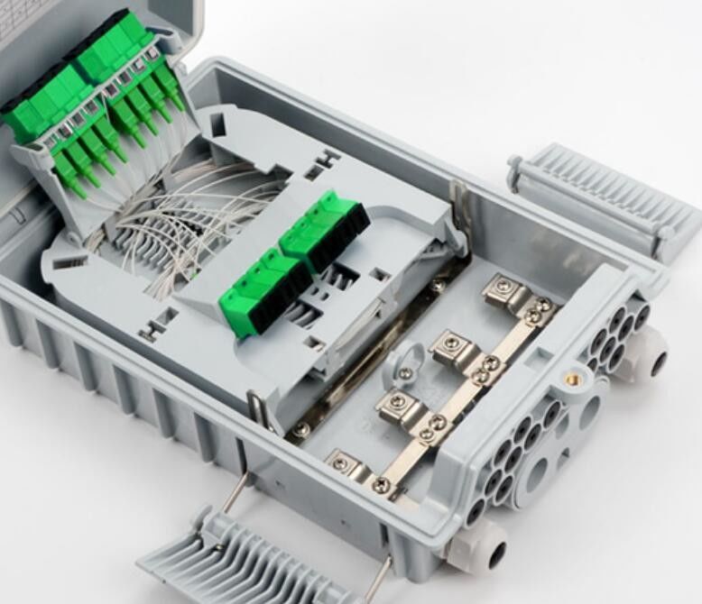 Κοινός υπαίθριος τοίχος Ftth 2 οπτικών ινών κιβωτίων λιμένας inlet+Mid-έκτασης, έξοδος 16 για τα καλώδια πτώσης