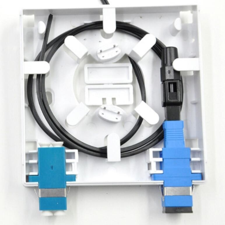 Ο εσωτερικός τοίχος κιβωτίων λήξης οπτικών ινών του ISO FTTH τοποθέτησε 2 ABS λιμένων