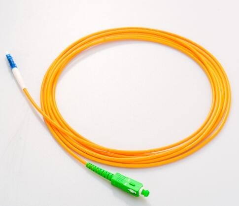 Sc Lc 3m ενιαίο σκοινί μονοκατευθυντικό LC UPC μπαλωμάτων τρόπου APC 3.0mm Sc