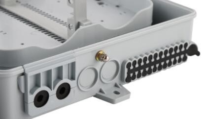 Πλαίσιο 24 διανομής οπτικής ίνας ABS PC CATV τοποθετημένο τοίχος SGS πυρήνων