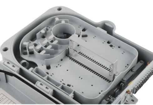 Πλαίσιο 24 διανομής οπτικής ίνας ABS PC CATV τοποθετημένο τοίχος SGS πυρήνων