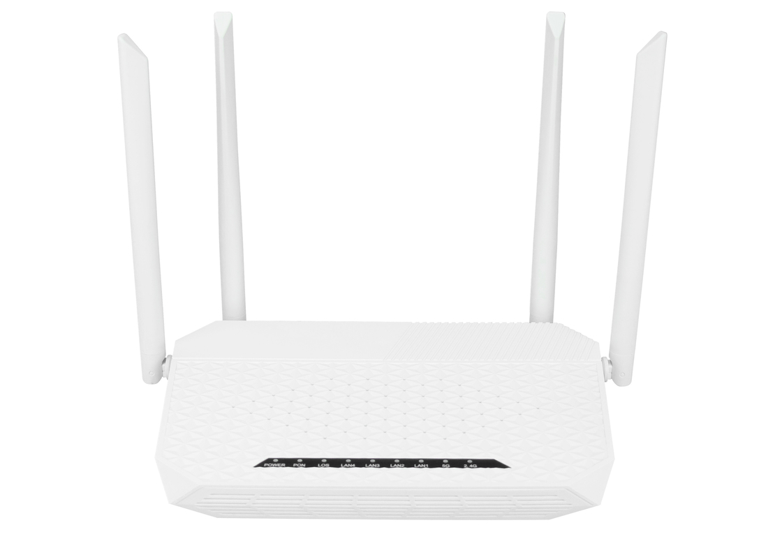 4GE βαρίδι 20KM δρομολογητών GPON εναλλασσόμενου ρεύματος WIFI USB XPON ONU συνδετήρας Sc UPC