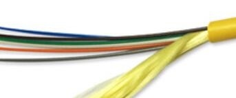 SM μαλακό εσωτερικό οπτικό καλώδιο OD 4.5mm gjfjv-6B1 9/125 κίτρινο χρώμα 6 πυρήνας
