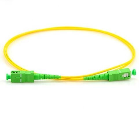 σκοινί 3m μπαλωμάτων οπτικών ινών 2.0mm APC μήκους που γυαλίζει το μονοκατευθυντικό σκοινί μπαλωμάτων Sc Sc
