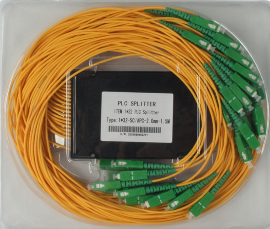 APC 1x32 Sc οπτική ίνα θραυστών για τις πλεξίδες 1260nm 2.0MM - μήκος εργασίας 1650nm